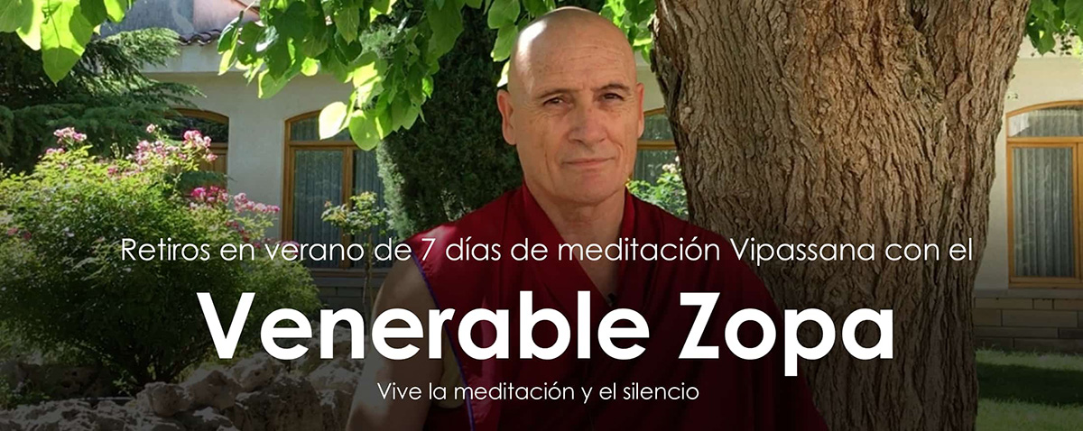 Retiro meditación con Venerable Zopa